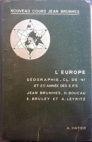 Géographie. L'Europe (moins la France), et l'Asie Russe. Classe de quatrième. Programme du 23 déc...