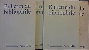 Bulletin du bibliophile. 1985. Année complète, 4 numéros.