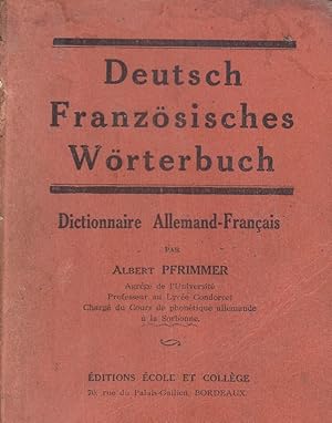 Seller image for Dictionnaire allemand-Franais. Deutsch Franzsisches Wrterbuch. for sale by Librairie Et Ctera (et caetera) - Sophie Rosire