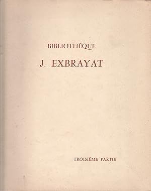 Bibliothèque J. Exbrayat. Troisième partie : Illustrés modernes. 11 et 12 décembre 1962.