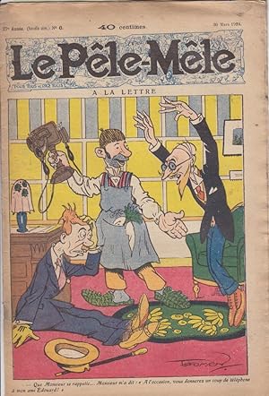 Bild des Verkufers fr Le Ple-mle N 6. A la lettre. 30 mars 1924. zum Verkauf von Librairie Et Ctera (et caetera) - Sophie Rosire
