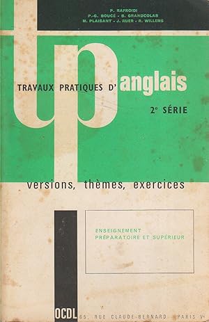 Imagen del vendedor de Travaux pratiques d'anglais. 2 e srie. Versions, thmes, exercices. a la venta por Librairie Et Ctera (et caetera) - Sophie Rosire