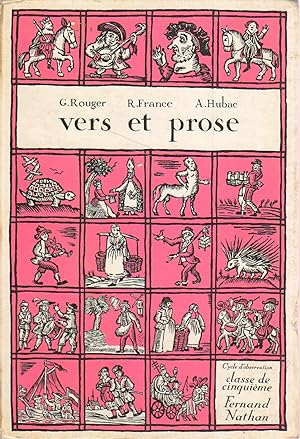 Imagen del vendedor de Vers et prose. Classe de 5e (cinquime, cycle d'observation) a la venta por Librairie Et Ctera (et caetera) - Sophie Rosire