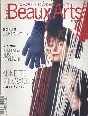 Beaux Arts Magazine N° 254. Jeux d'artistes - Musée Cernuschi - Annette Messager? Août 2005.