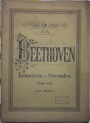 Romanzen et Serenaden. Romances et sérénades. Piano solo (Louis Winkler). Editions Peters N° 374....