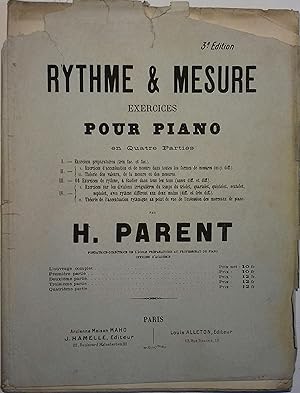 Rythme et mesure. Exercices pour piano en quatre parties. 2 e partie. Exercices d'accentuation et...