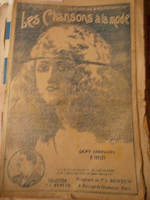 Image du vendeur pour Sept chansons  la mode. 1. La jolie loucheuse. 2. Les roses de Cythre. 3. Manette-Manon. 4. Chre petite chose. 5. Fiorella 6. Serment d'amour Folie 7. Dans les jardins de l'Alhambra. mis en vente par Librairie Et Ctera (et caetera) - Sophie Rosire