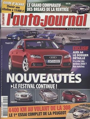 L'auto-journal 2007 N° 732. 30 août 2007.