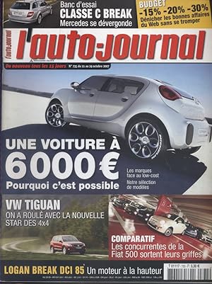 L'auto-journal 2007 N° 735. 11 octobre 2007.