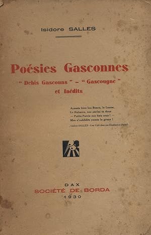 Poésies gasconnes. Debis gascouns - Gascougne et inédits.