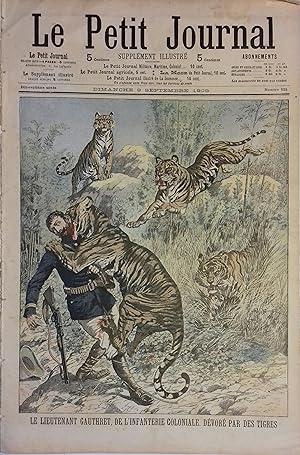 Le Petit journal - Supplément illustré N° 825 : Le lieutenant Gauthret, de l'infanterie coloniale...