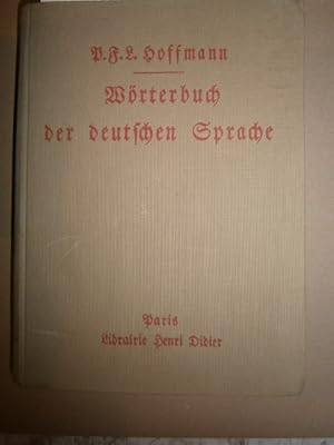 Wörterbuch der deutschen Sprache. Vers 1930.