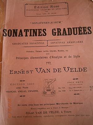 Seller image for Sonatines gradues. Sonatines-album. Prludes, thmes varis, chorals, rondos, etc. Principes lmentaires d'analyse et de style. for sale by Librairie Et Ctera (et caetera) - Sophie Rosire