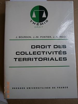 Imagen del vendedor de Droit des collectivits territoriales. a la venta por Librairie Et Ctera (et caetera) - Sophie Rosire