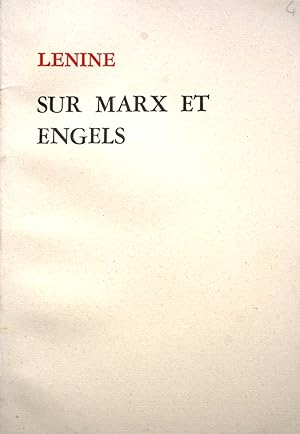 Seller image for Sur Marx et Engels. Vers 1970. for sale by Librairie Et Ctera (et caetera) - Sophie Rosire