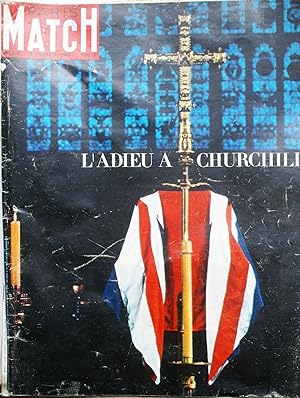Paris Match N° 826 : L'adieu à Churchill 6 février 1965.