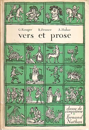 Seller image for Vers et prose. Classe de 5e (cinquime for sale by Librairie Et Ctera (et caetera) - Sophie Rosire