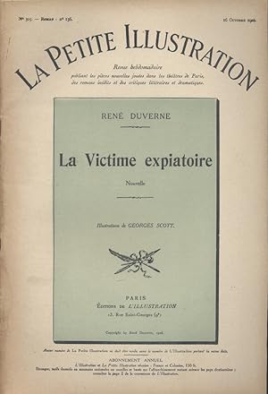 Seller image for La petite illustration - Roman : La victime expiatoire. Nouvelle. 16 octobre 1926. for sale by Librairie Et Ctera (et caetera) - Sophie Rosire