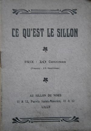 Ce qu'est le Sillon. Vers 1900.