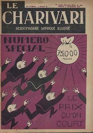 Bild des Verkufers fr Le Charivari N 128. Hebdomadaire satirique illustr. 8 dcembre 1928. zum Verkauf von Librairie Et Ctera (et caetera) - Sophie Rosire