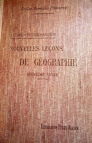 Seller image for Nouvelles leons de gographie. Deuxime anne : Notions de gographie humaine. for sale by Librairie Et Ctera (et caetera) - Sophie Rosire