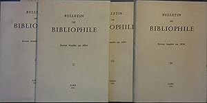 Bulletin du bibliophile. 1981. Année complète, 4 numéros.