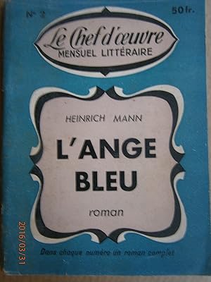 L'ange bleu. Roman.