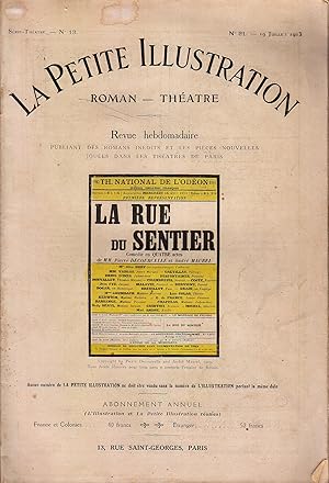 Seller image for La Petite illustration thtre N 13 : La rue du sentier, comdie en quatre actes de Pierre Decourcelle et Andr Maurel. 19 juillet 1913. for sale by Librairie Et Ctera (et caetera) - Sophie Rosire