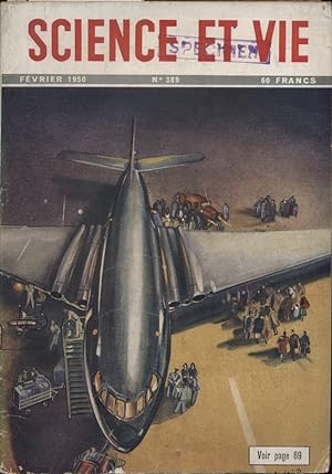 Science et vie N° 389. En couverture: L'avion "Comet". Février 1950.