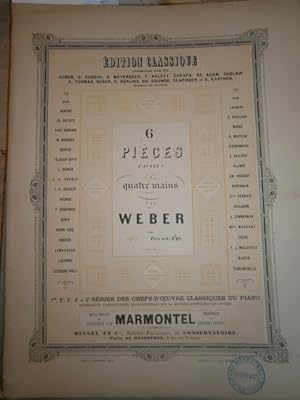 6 pièces faciles à quatre mains. Op. 3. Vers 1900.