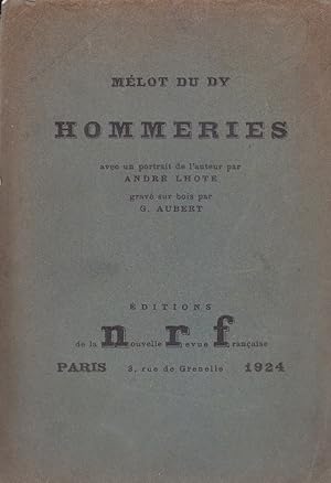 Seller image for Hommeries. for sale by Librairie Et Ctera (et caetera) - Sophie Rosire