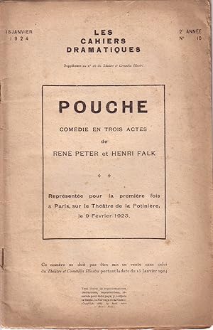 Image du vendeur pour Pouche, comdie en trois actes de Ren Peter et Henri Falk. 15 janvier 1924. mis en vente par Librairie Et Ctera (et caetera) - Sophie Rosire