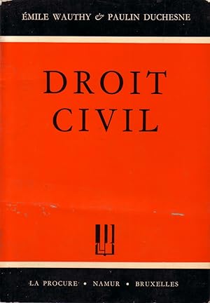 Seller image for Droit civil. Programme de l'enseignement des sciences conomiques. for sale by Librairie Et Ctera (et caetera) - Sophie Rosire