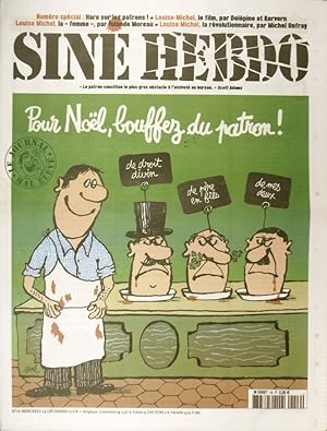 Siné hebdo N° 16. Pour Noël, bouffez du patron! 24 décembre 2008.