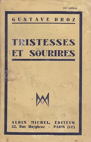 Seller image for Tristesses et sourires. for sale by Librairie Et Ctera (et caetera) - Sophie Rosire