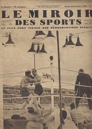 Le miroir des sports N° 571. En couverture : Boxe Carnera contre Paulino. 25 novembre 1930.
