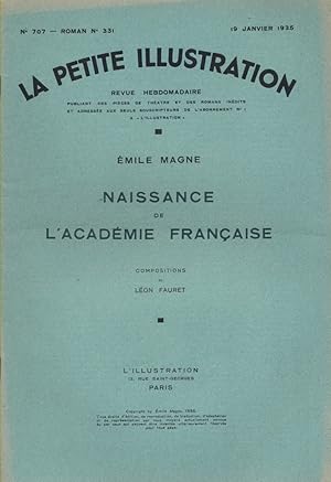 Image du vendeur pour La petite illustration - Roman : Naissance de l'Acadmie Franaise. 19 janvier 1935. mis en vente par Librairie Et Ctera (et caetera) - Sophie Rosire