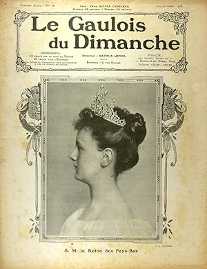 Seller image for Le Gaulois du dimanche N 38. Hebdomadaire, directeur Arthur Meyer. En couverture : S.M. la reine des Pays-Bas. 5 6 septembre 1908. for sale by Librairie Et Ctera (et caetera) - Sophie Rosire