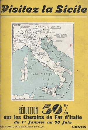 Visitez la Sicile. Vers 1930.