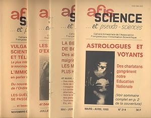 Cahiers bimestriels de l'Association Française pour l'Information Scientifique. Année 1995 incomp...