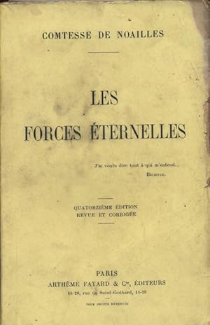 Imagen del vendedor de Les forces ternelles. a la venta por Librairie Et Ctera (et caetera) - Sophie Rosire