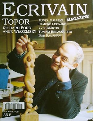 Image du vendeur pour Ecrivains magazine N 4. Bimensuel. Topor - Richard Ford - Anne Wiazemsky - Mavis Gallant. Avril-mai 1996. mis en vente par Librairie Et Ctera (et caetera) - Sophie Rosire