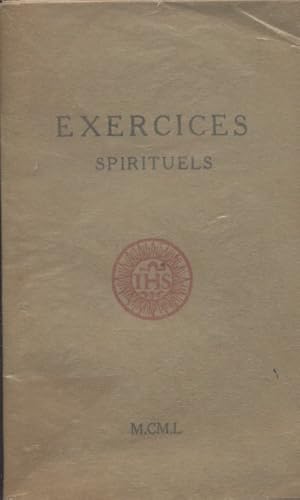 Bild des Verkufers fr Exercices spirituels. zum Verkauf von Librairie Et Ctera (et caetera) - Sophie Rosire
