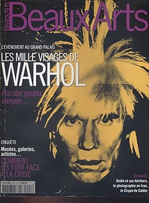 Imagen del vendedor de Beaux Arts Magazine N 297. Les mille visages de Warhol. Mars 2009. a la venta por Librairie Et Ctera (et caetera) - Sophie Rosire