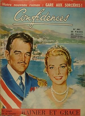 Confidences N° 441. En couverture: Rainier et Grace de Monaco.