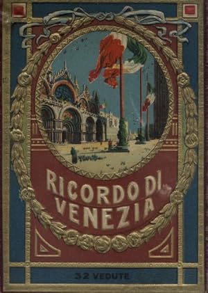 Ricordo di Venezia. 30 photographies en noir et blanc sous forme de dépliant. Vers 1920.