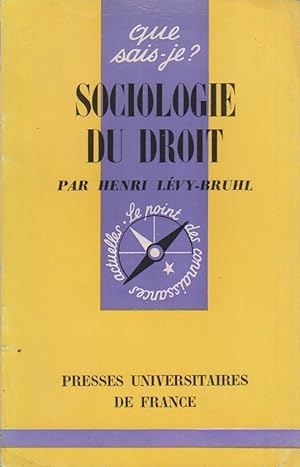 Sociologie du droit.