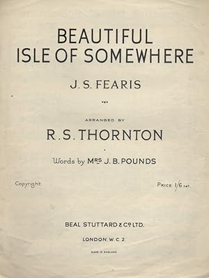 Imagen del vendedor de Beautiful isle of somewhere. Arranged by R. S. Thornton. a la venta por Librairie Et Ctera (et caetera) - Sophie Rosire