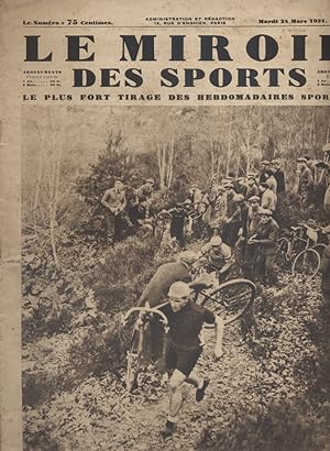 Le miroir des sports N° 587. En couverture : Cross cyclo-pédestre dans les rochers de Saint-Germa...