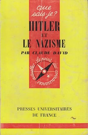 Bild des Verkufers fr Hitler et le nazisme. zum Verkauf von Librairie Et Ctera (et caetera) - Sophie Rosire